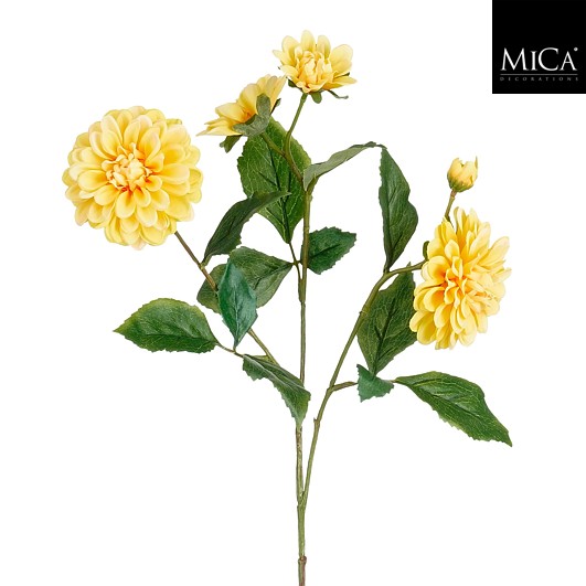 Dahlia geel - l67cm