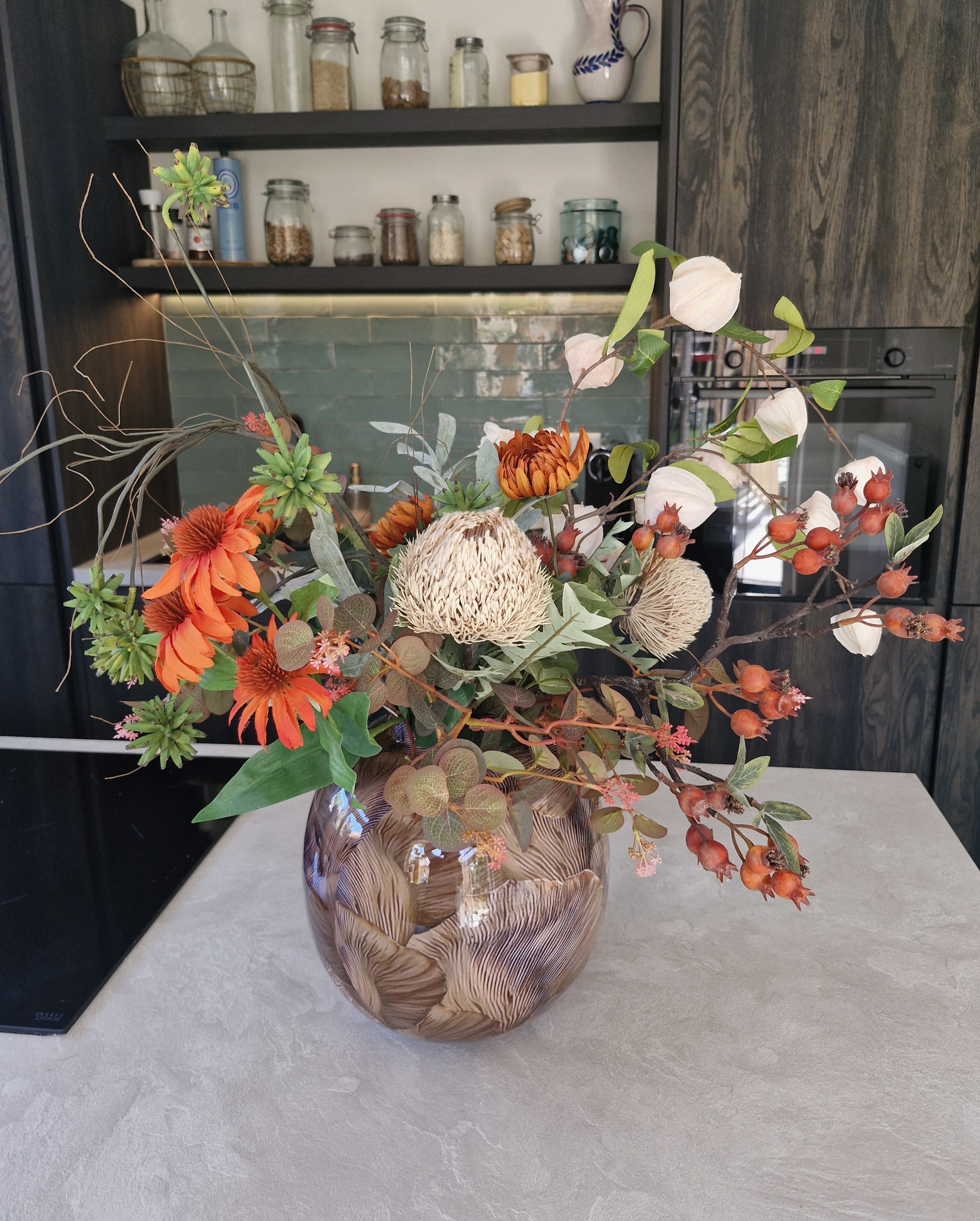 Seizoens: Boeket Herfst + Vaas